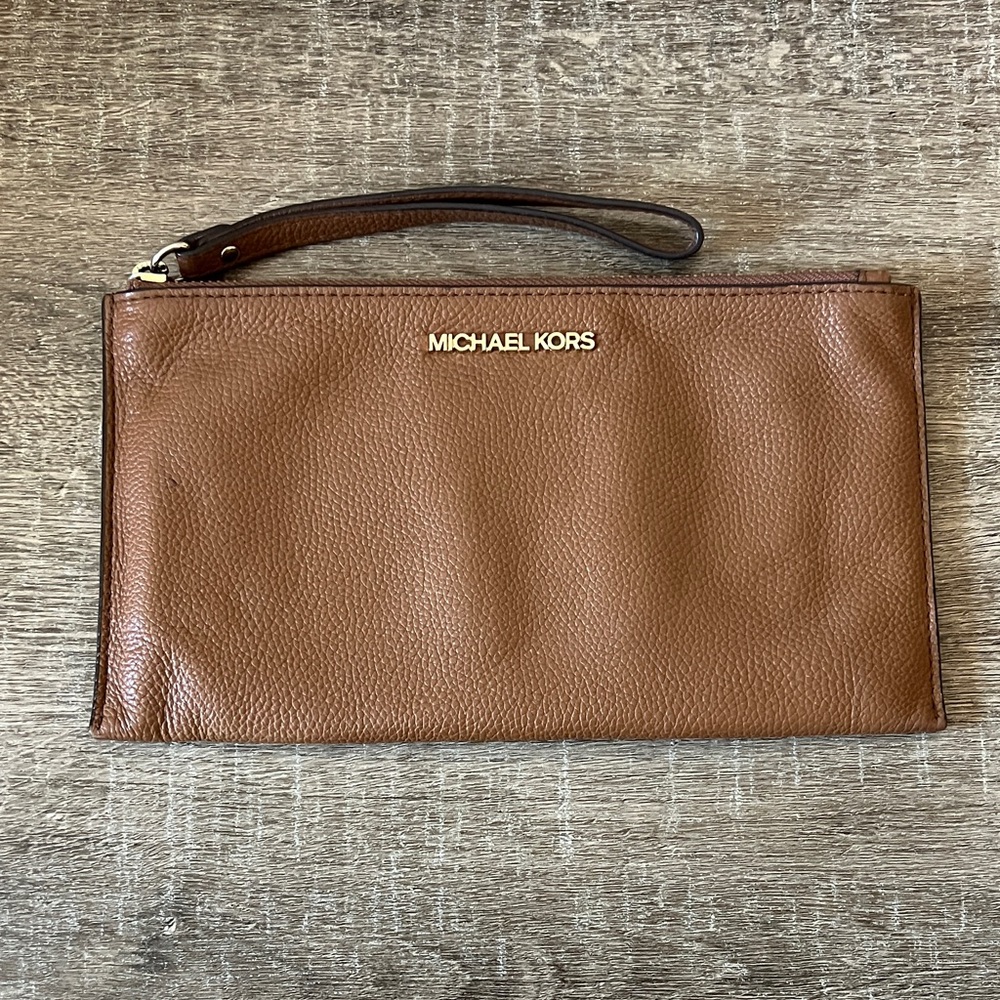 Michael Kors Tan Leather Women’s Wristlet